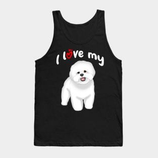 I Love My Bichon Frise Dog Tank Top